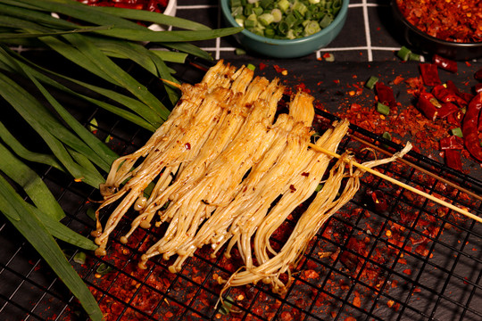 金针菇烤串