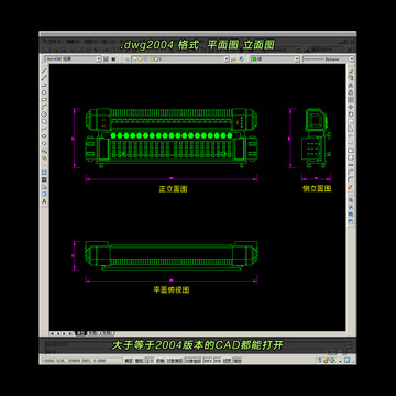 喷绘机CAD平面图立面图