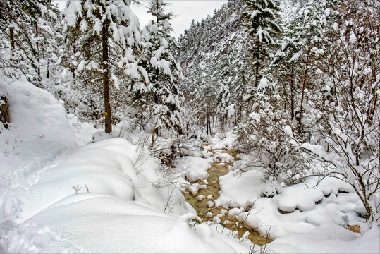 雪山雪景