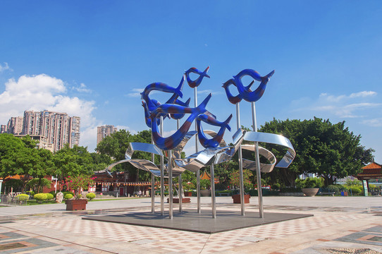 厦门双溪公园广场雕塑