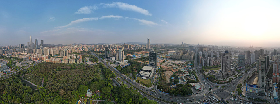 航拍东莞全景