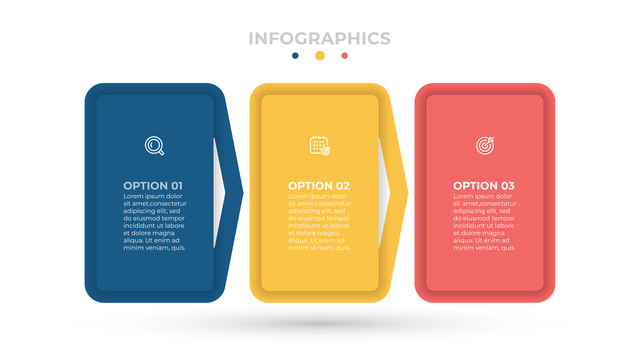 三选项信息图表创意设计模板