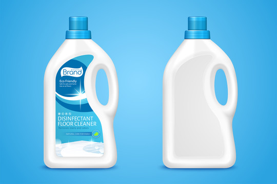 塑胶清洁剂瓶子广告素材