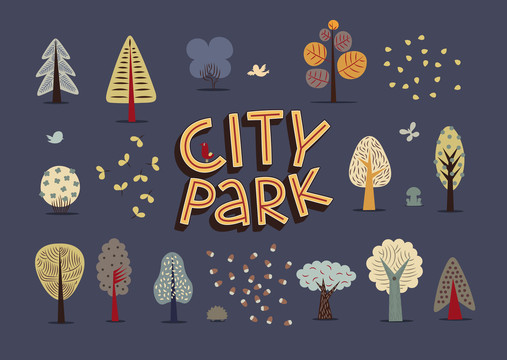 城市公园创意设计封面