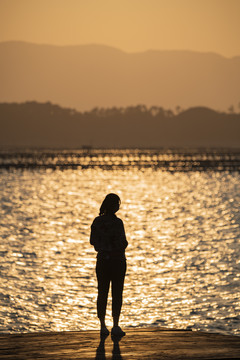 海的夕阳