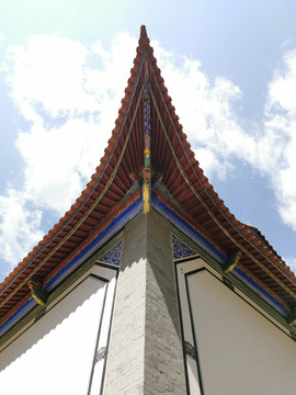 中式传统古建飞檐翘角