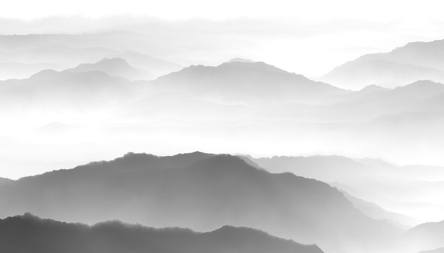 水墨山水圖