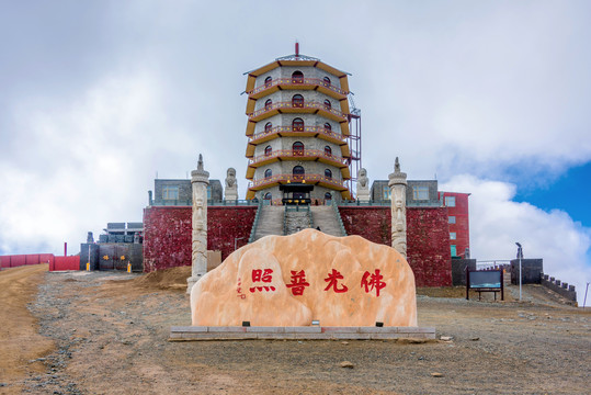 中国山西忻州五台山东台望海寺