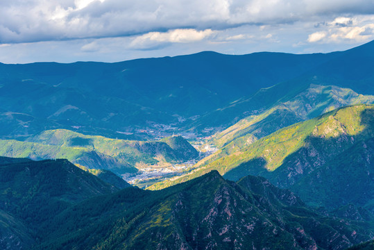 中国山西忻州五台山南台风光