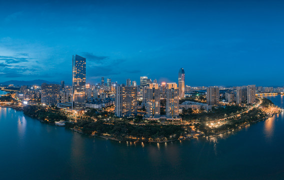 惠州东江城市夜景