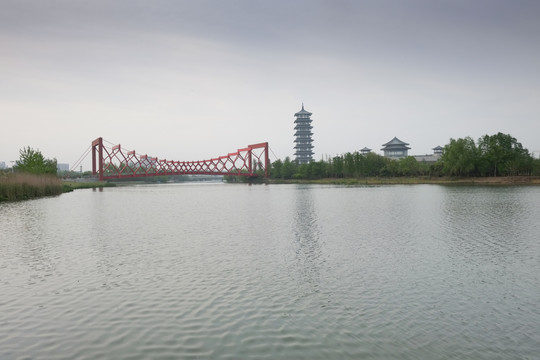 扬州三湾运河风光