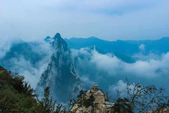 陕西华山风光