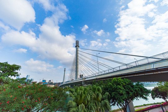 南宁五象大桥邕江风景