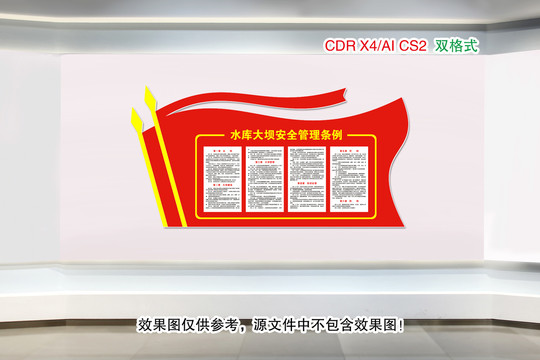 水庫大壩安全管理?xiàng)l例文化墻