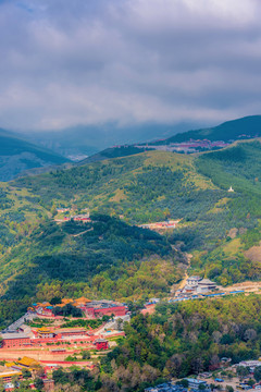 中国山西忻州五台山菩萨顶建筑群