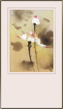 荷花裝飾畫
