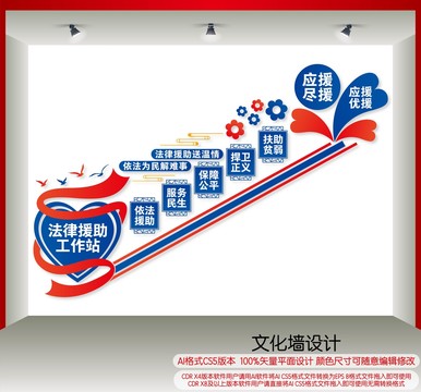 法律援助工作站樓梯墻