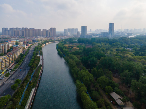 航拍济南日小清河05