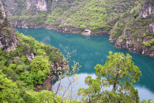 河南焦作峰林峡风光