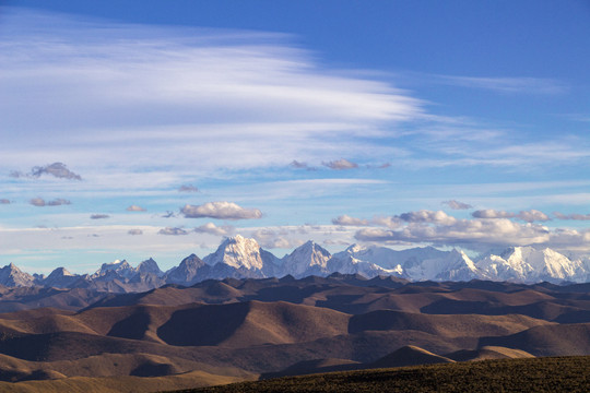 贡嘎雪山群