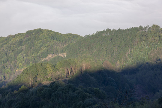 山峰云雾