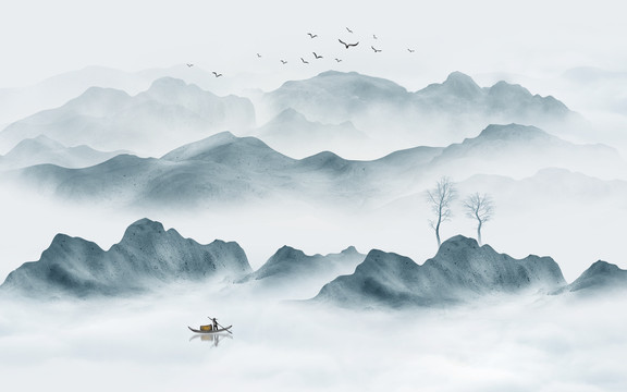 水墨山水畫