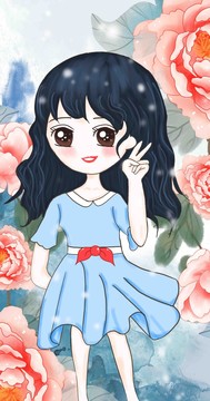 手繪美少女