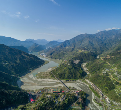 汶川映秀紫坪铺水库