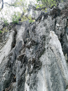 肇庆七星岩岩壁