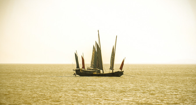 海上丝绸之路航海帆船古船