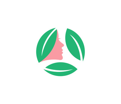 女性美容護(hù)膚健康LOGO標(biāo)志