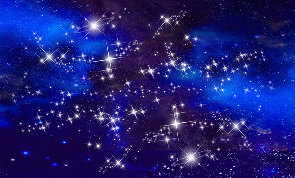 夢幻星球星空背景