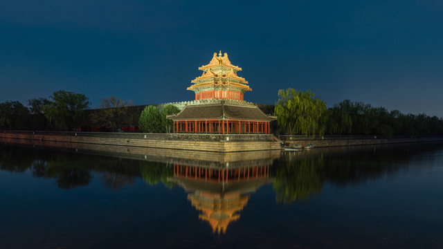 北京故宫角楼夜景