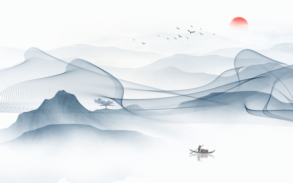 水墨山水畫