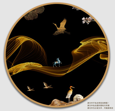 輕奢線條裝飾畫