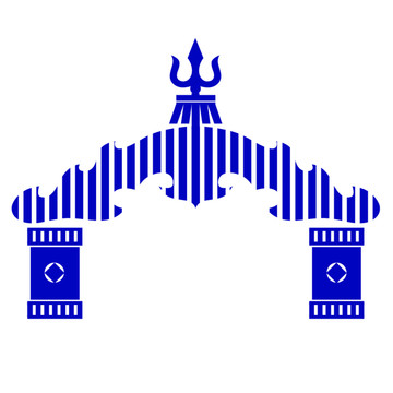 蘇魯錠蒙古族矢量插畫(huà)