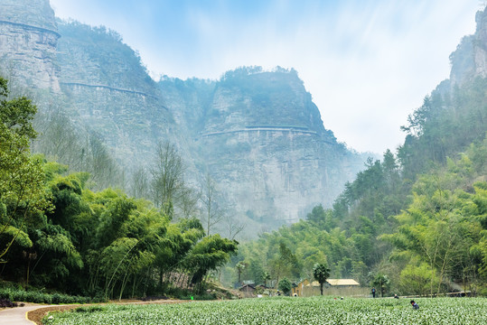 绍兴新昌穿岩十九峰自然风光