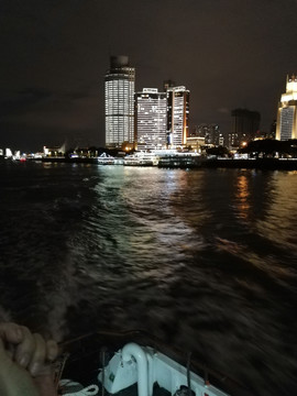 厦门夜景海边