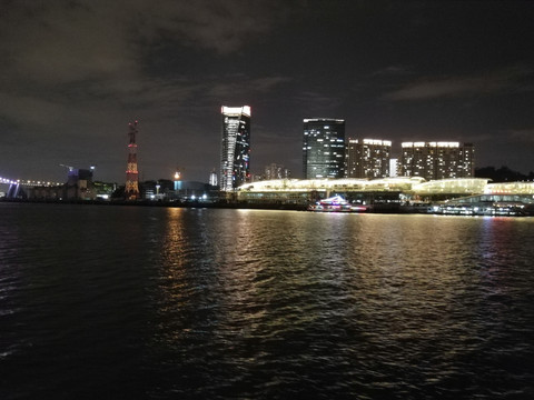 厦门夜景海边