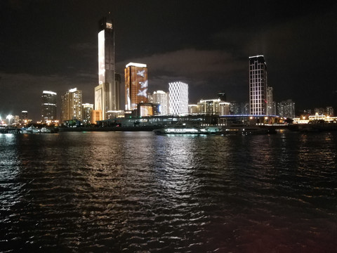 厦门夜景海边