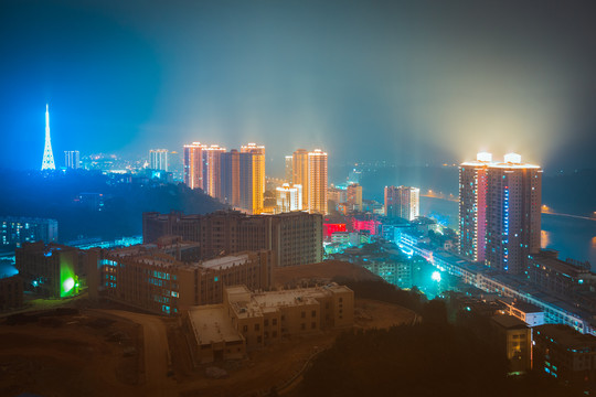 河口县夜景