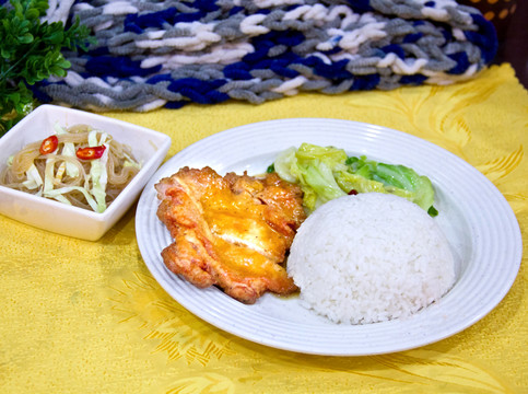 鸡排饭套餐