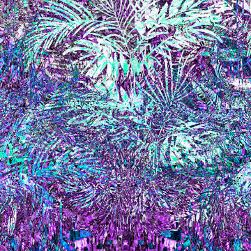 熱帶葉子印花
