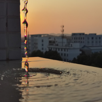 水滴雨滴特写