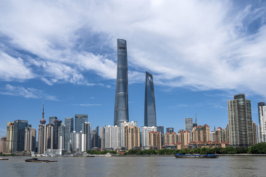 上海黄浦江畔建筑群
