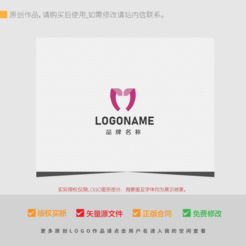 JM字母貓頭LOGO