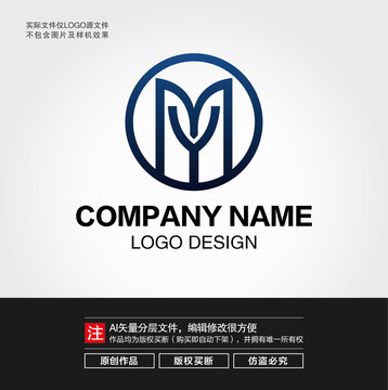 MY字母LOGO