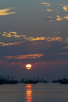 海上日落