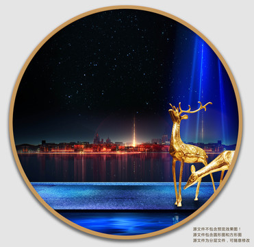 輕奢風景裝飾畫