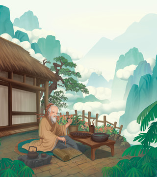 華佗名堂丸插畫